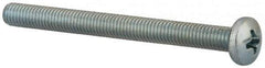 Value Collection - #10-32 UNF, 2-1/4" Length Under Head Phillips Drive Machine Screw - Pan Head, Grade J82 Steel, Zinc-Plated Finish, Without Washer - Apex Tool & Supply