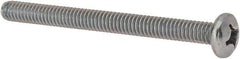 Value Collection - #12-24 UNC, 2-1/2" Length Under Head Phillips Drive Machine Screw - Pan Head, Grade J82 Steel, Zinc-Plated Finish, Without Washer - Apex Tool & Supply