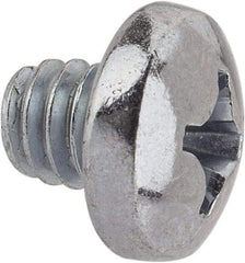 Value Collection - 1/4-20 UNC, 1/4" Length Under Head Phillips Drive Machine Screw - Pan Head, Grade J82 Steel, Zinc-Plated Finish, Without Washer - Apex Tool & Supply