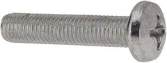 Value Collection - 1/4-28 UNF, 1-1/4" Length Under Head Phillips Drive Machine Screw - Pan Head, Grade J82 Steel, Zinc-Plated Finish, Without Washer - Apex Tool & Supply