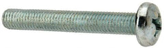 Value Collection - 1/4-28 UNF, 1-3/4" Length Under Head Phillips Drive Machine Screw - Pan Head, Grade J82 Steel, Zinc-Plated Finish, Without Washer - Apex Tool & Supply
