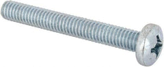 Value Collection - 5/16-18 UNC, 2-1/2" Length Under Head Phillips Drive Machine Screw - Pan Head, Grade J82 Steel, Zinc-Plated Finish, Without Washer - Apex Tool & Supply