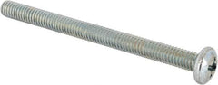 Value Collection - 5/16-18 UNC, 4" Length Under Head Phillips Drive Machine Screw - Pan Head, Grade J82 Steel, Zinc-Plated Finish, Without Washer - Apex Tool & Supply