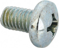 Value Collection - 3/8-16 UNC, 5/8" Length Under Head Phillips Drive Machine Screw - Pan Head, Grade J82 Steel, Zinc-Plated Finish, Without Washer - Apex Tool & Supply