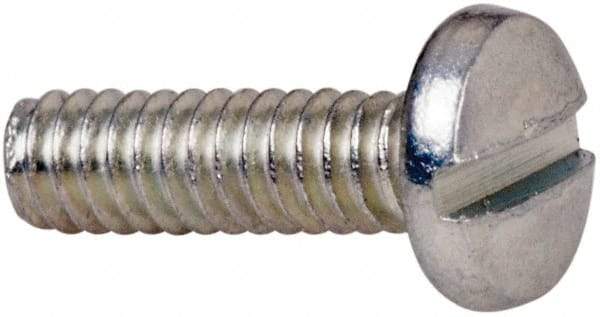 Value Collection - #2-56 UNC, 5/16" Length Under Head Slotted Drive Machine Screw - Binding Head, Grade J82 Steel, Zinc-Plated Finish, Without Washer - Apex Tool & Supply