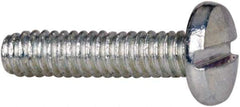 Value Collection - #2-56 UNC, 3/8" Length Under Head Slotted Drive Machine Screw - Binding Head, Grade J82 Steel, Zinc-Plated Finish, Without Washer - Apex Tool & Supply