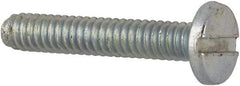 Value Collection - #2-56 UNC, 1/2" Length Under Head Slotted Drive Machine Screw - Binding Head, Grade J82 Steel, Zinc-Plated Finish, Without Washer - Apex Tool & Supply