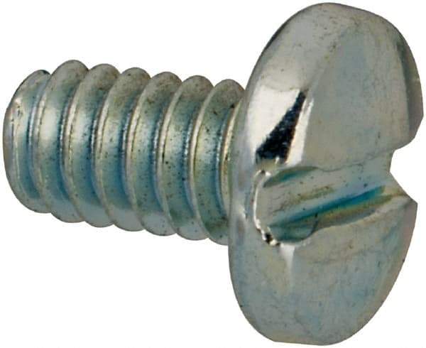 Value Collection - #3-48 UNC, 3/16" Length Under Head Slotted Drive Machine Screw - Binding Head, Grade J82 Steel, Zinc-Plated Finish, Without Washer - Apex Tool & Supply