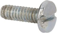Value Collection - #3-48 UNC, 5/16" Length Under Head Slotted Drive Machine Screw - Binding Head, Grade J82 Steel, Zinc-Plated Finish, Without Washer - Apex Tool & Supply