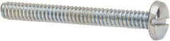 Value Collection - #4-40 UNC, 1" Length Under Head Slotted Drive Machine Screw - Binding Head, Grade J82 Steel, Zinc-Plated Finish, Without Washer - Apex Tool & Supply