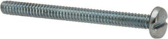 Value Collection - #4-40 UNC, 1-1/4" Length Under Head Slotted Drive Machine Screw - Binding Head, Grade J82 Steel, Zinc-Plated Finish, Without Washer - Apex Tool & Supply