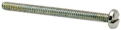 Value Collection - #4-40 UNC, 1-1/2" Length Under Head Slotted Drive Machine Screw - Binding Head, Grade J82 Steel, Zinc-Plated Finish, Without Washer - Apex Tool & Supply