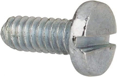 Value Collection - #5-40 UNC, 5/16" Length Under Head Slotted Drive Machine Screw - Binding Head, Grade J82 Steel, Zinc-Plated Finish, Without Washer - Apex Tool & Supply