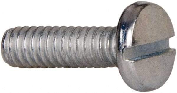 Value Collection - #5-40 UNC, 7/16" Length Under Head Slotted Drive Machine Screw - Binding Head, Grade J82 Steel, Zinc-Plated Finish, Without Washer - Apex Tool & Supply