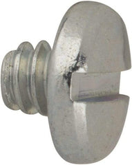 Value Collection - #6-32 UNC, 1/8" Length Under Head Slotted Drive Machine Screw - Binding Head, Grade J82 Steel, Zinc-Plated Finish, Without Washer - Apex Tool & Supply