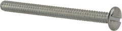 Value Collection - #6-32 UNC, 1-1/2" Length Under Head Slotted Drive Machine Screw - Binding Head, Grade J82 Steel, Zinc-Plated Finish, Without Washer - Apex Tool & Supply