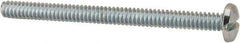 Value Collection - #6-32 UNC, 1-3/4" Length Under Head Slotted Drive Machine Screw - Binding Head, Grade J82 Steel, Zinc-Plated Finish, Without Washer - Apex Tool & Supply