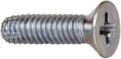 Value Collection - #8-32 UNC, 7/16" Length Under Head Slotted Drive Machine Screw - Binding Head, Grade J82 Steel, Zinc-Plated Finish, Without Washer - Apex Tool & Supply