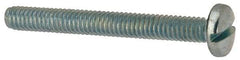 Value Collection - #8-32 UNC, 1-1/2" Length Under Head Slotted Drive Machine Screw - Binding Head, Grade J82 Steel, Zinc-Plated Finish, Without Washer - Apex Tool & Supply