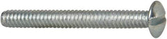 Value Collection - #6-32 UNC, 1-1/4" Length Under Head Slotted Drive Machine Screw - Truss Head, Grade J82 Steel, Zinc-Plated Finish, Without Washer - Apex Tool & Supply