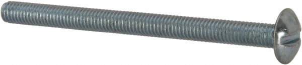 Value Collection - #10-32 UNF, 2-1/2" Length Under Head Slotted Drive Machine Screw - Truss Head, Grade J82 Steel, Zinc-Plated Finish, Without Washer - Apex Tool & Supply