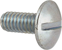 Value Collection - #12-24 UNC, 1/2" Length Under Head Slotted Drive Machine Screw - Truss Head, Grade J82 Steel, Zinc-Plated Finish, Without Washer - Apex Tool & Supply