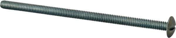 Value Collection - 1/4-20 UNC, 5" Length Under Head Slotted Drive Machine Screw - Truss Head, Grade J82 Steel, Zinc-Plated Finish, Without Washer - Apex Tool & Supply
