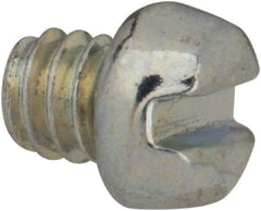 Value Collection - #5-40 UNC, 1/8" Length Under Head Slotted Drive Machine Screw - Fillister Head, Grade J82 Steel, Zinc-Plated Finish, Without Washer - Apex Tool & Supply