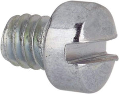 Value Collection - #8-32 UNC, 3/16" Length Under Head Slotted Drive Machine Screw - Fillister Head, Grade J82 Steel, Zinc-Plated Finish, Without Washer - Apex Tool & Supply