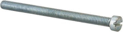 Value Collection - #10-32 UNF, 2-1/2" Length Under Head Slotted Drive Machine Screw - Fillister Head, Grade J82 Steel, Zinc-Plated Finish, Without Washer - Apex Tool & Supply