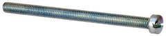 Value Collection - #10-32 UNF, 2-3/4" Length Under Head Slotted Drive Machine Screw - Fillister Head, Grade J82 Steel, Zinc-Plated Finish, Without Washer - Apex Tool & Supply
