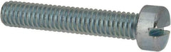 Value Collection - 5/16-18 UNC, 1-3/4" Length Under Head Slotted Drive Machine Screw - Fillister Head, Grade J82 Steel, Zinc-Plated Finish, Without Washer - Apex Tool & Supply