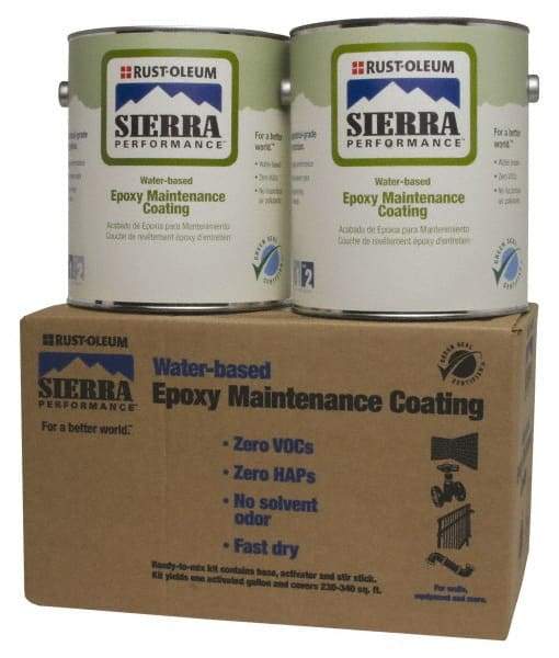 Rust-Oleum - 1 Gal Safety Red Water-Based Epoxy - 230 to 340 Sq Ft/Gal Coverage - Apex Tool & Supply