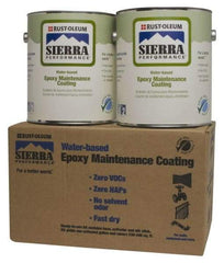 Rust-Oleum - 1 Gal Safety Red Water-Based Epoxy - 230 to 340 Sq Ft/Gal Coverage - Apex Tool & Supply