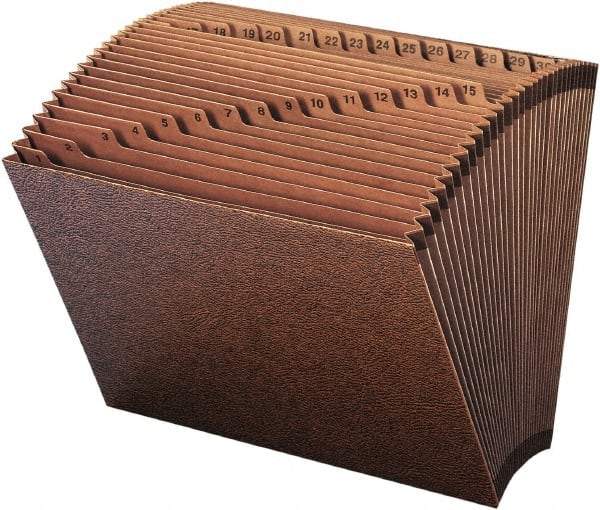 SMEAD - 8-1/2 x 11", Letter Size, Redrope, 1-31 Indexed Expanding Files - Assorted Tab Cut Location - Apex Tool & Supply