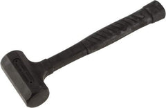 Paramount - 27 oz Head 1-3/4" Face Diam Rubber Dead Blow Hammer - 12-3/4" OAL, Rubber-Covered Steel Handle - Apex Tool & Supply