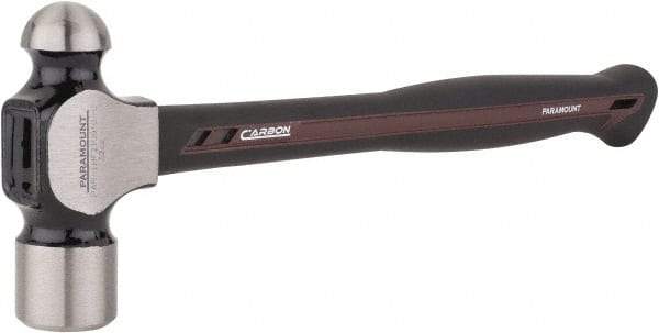 Paramount - 2 Lb Head Ball Pein Hammer - Carbon Fiber Handle, 14-7/8" OAL - Apex Tool & Supply