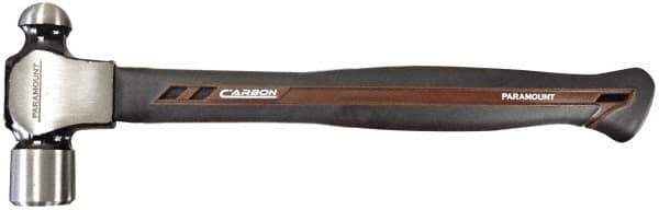Paramount - 1 Lb Head Ball Pein Hammer - Carbon Fiber Handle, 13-1/4" OAL - Apex Tool & Supply