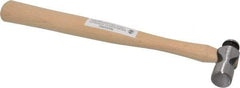 Paramount - 1/4 Lb Head Ball Pein Hammer - Wood Handle, 10-7/8" OAL - Apex Tool & Supply
