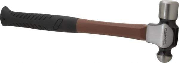 Paramount - 1-1/2 Lb Head Ball Pein Hammer - Fiberglass Handle, 15-1/8" OAL - Apex Tool & Supply