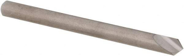 SGS - 1/8" Head Diam, 1/8" Shank Diam, 1 Flute 90° Solid Carbide Countersink - Bright Finish, 1-1/2" OAL, Single End, Straight Shank, Right Hand Cut - Apex Tool & Supply