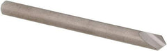 SGS - 1/8" Head Diam, 1/8" Shank Diam, 1 Flute 90° Solid Carbide Countersink - Bright Finish, 1-1/2" OAL, Single End, Straight Shank, Right Hand Cut - Apex Tool & Supply