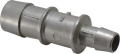 Made in USA - 0.695 x 0.417" Tube ID, Metal Barbed Tube Reducer - Stainless Steel - Apex Tool & Supply