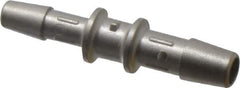Made in USA - 0.160 x 0.121" Tube ID, Metal Barbed Tube Reducer - Stainless Steel - Apex Tool & Supply
