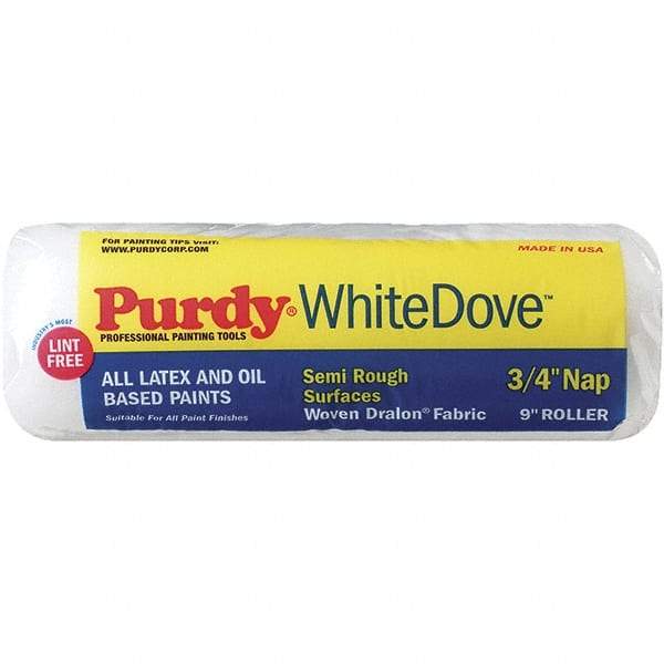 Purdy - 3/4" Nap, 9" Wide Paint General Purpose Roller Cover - Semi-Rough Texture, Dralon - Apex Tool & Supply