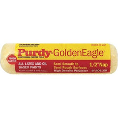 Purdy - 1/2" Nap, 9" Wide Paint General Purpose Roller Cover - Semi-Rough Texture, Synthetic Knit - Apex Tool & Supply