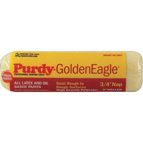 Purdy - 3/4" Nap, 9" Wide Paint General Purpose Roller Cover - Semi-Rough Texture, Synthetic Knit - Apex Tool & Supply