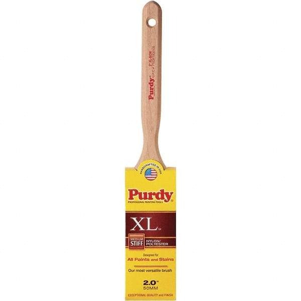 Purdy - 2" Flat Synthetic Sash Brush - 2-11/16" Bristle Length, 6" Wood Handle - Apex Tool & Supply