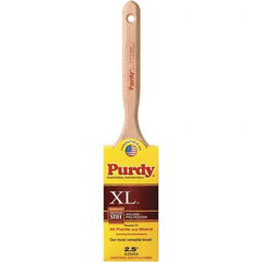 Purdy - 2-1/2" Flat Synthetic Sash Brush - 2-15/16" Bristle Length, 6" Wood Fluted Handle - Apex Tool & Supply