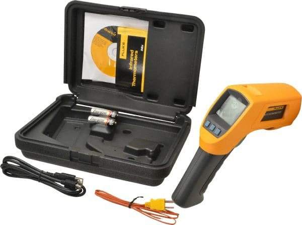 Fluke - -40 to 800°C (-40 to 1472°F) Infrared Thermometer - 50:1 Distance to Spot Ratio - Apex Tool & Supply
